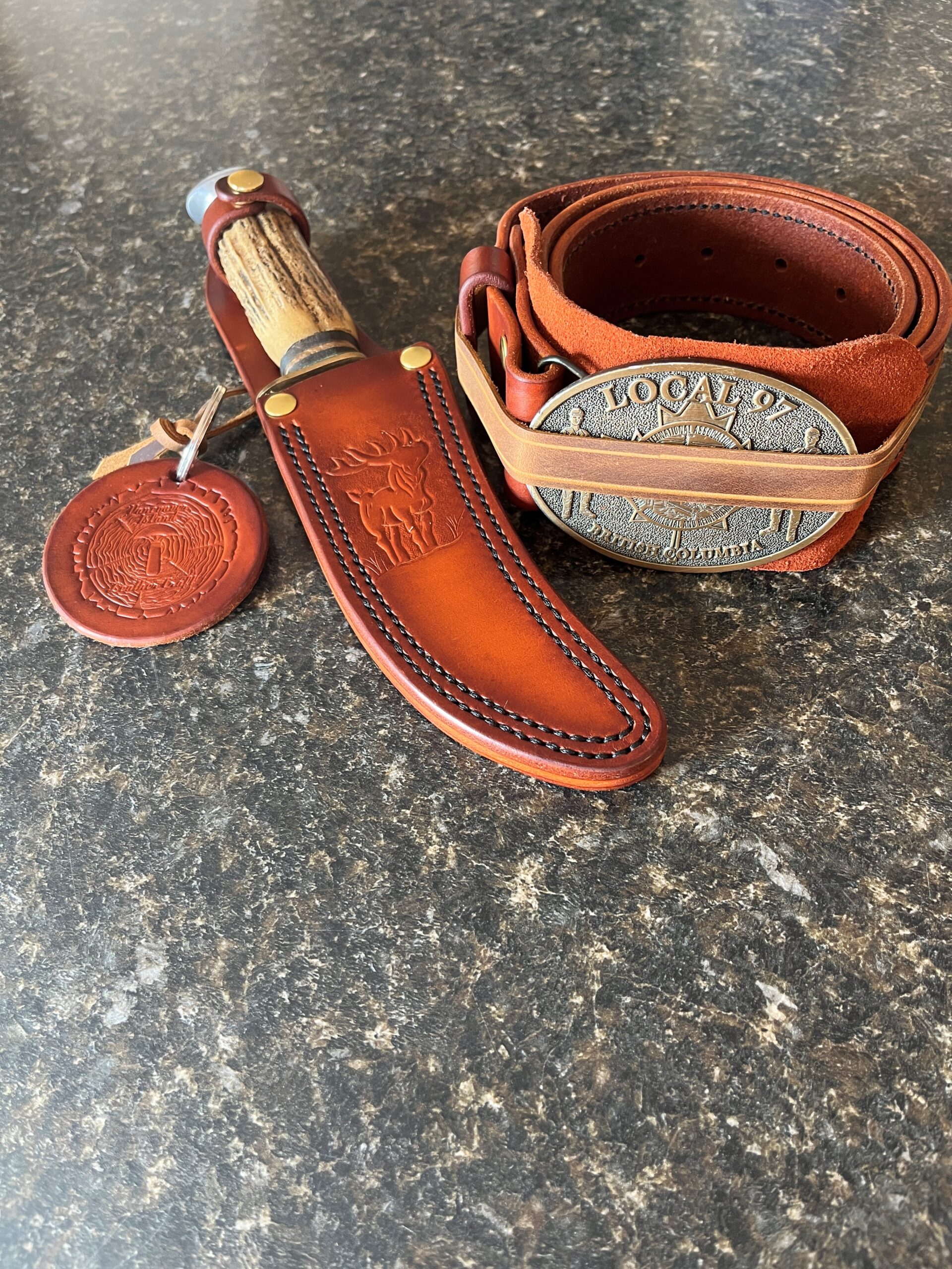 Custom made knife sheath