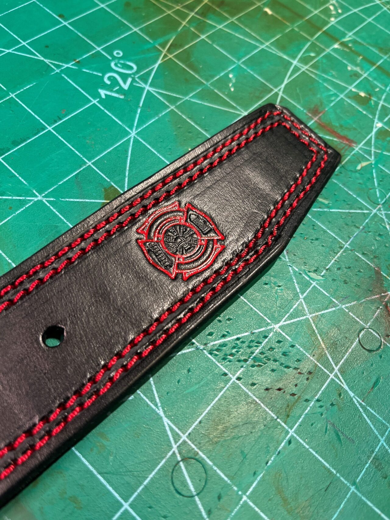 firefighter double stitch belt