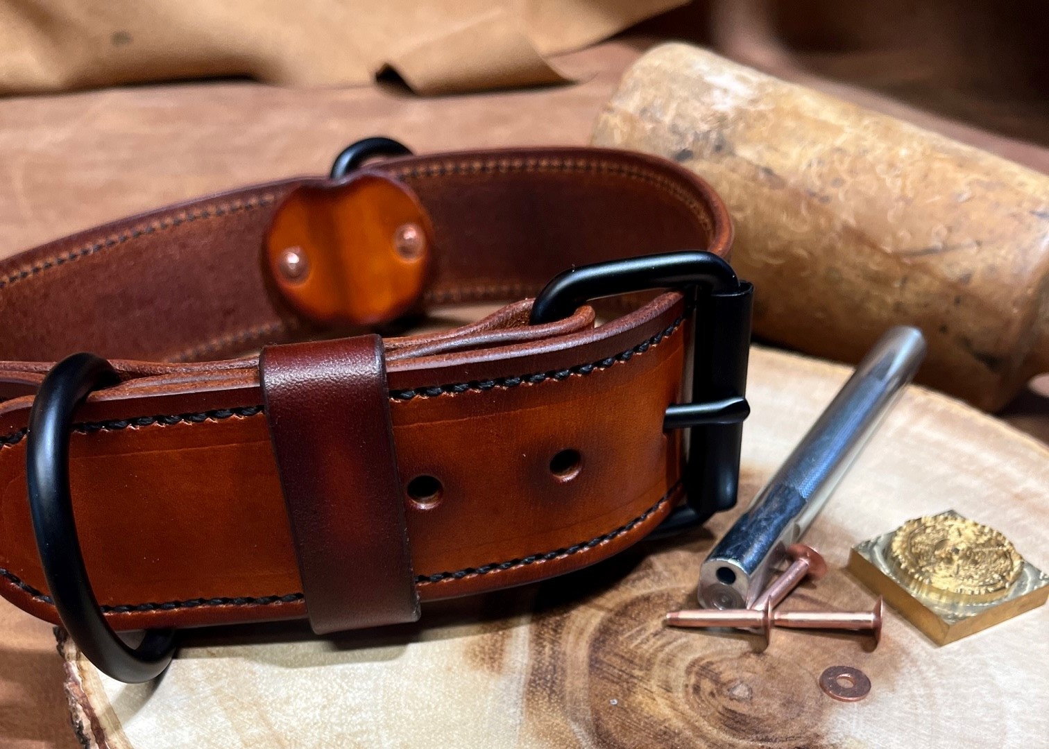 leather dog collar